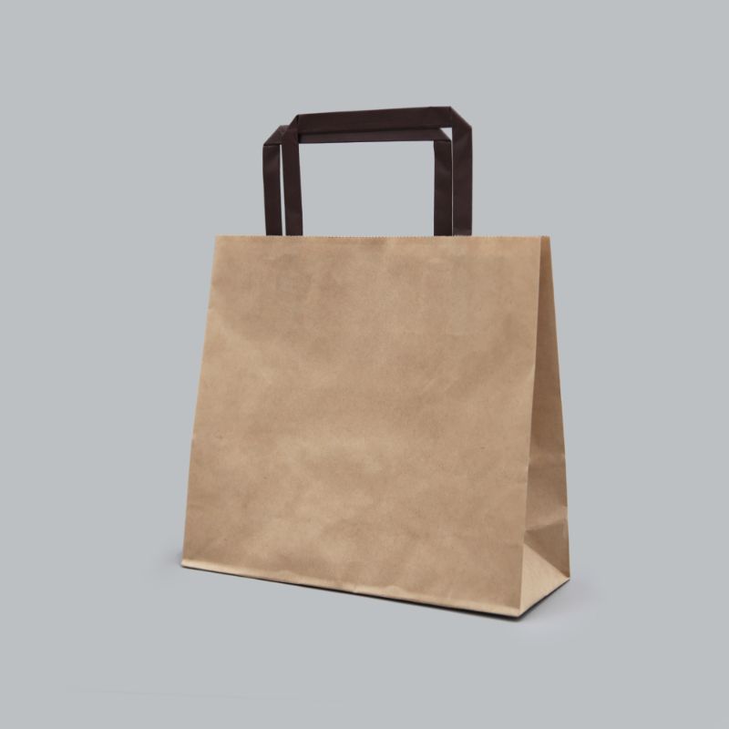 【400枚】福助工業 紙手提袋 ラッピーバッグ No.9 未晒無地 BH 00744076 プロステ