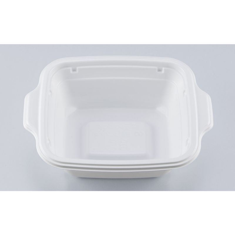【600枚】シーピー化成 丼・重容器 BFランチ角385 ホワイト本体 00745457