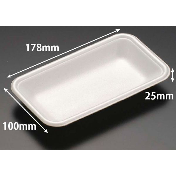 【2400枚】発泡トレー リスパック J-18-10T(S) 白 00225502