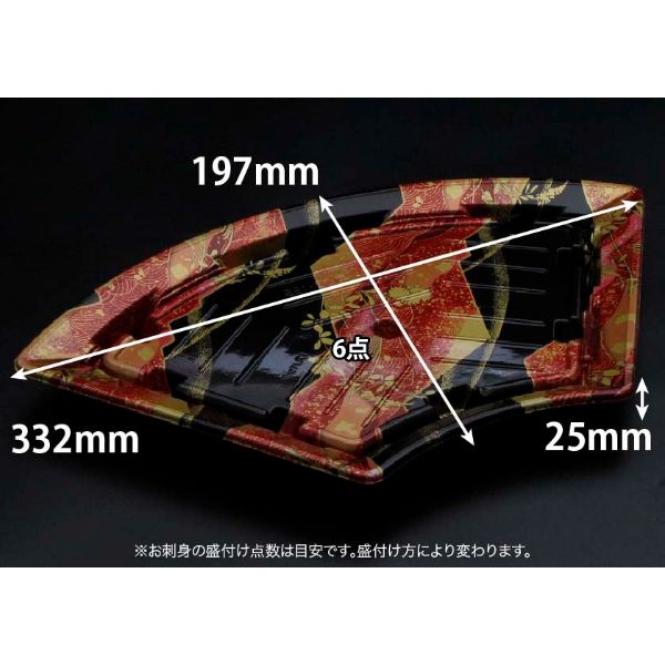 輝く「切子」文様の高質感に扇の特別感をプラス。お刺身に。環境対応素材。フタ別売り。サイズ：332×197×25mm材質：バイオHIPS重量：22g原産国/生産国：日本商品コード00661281メーカー名リスパックサイズ332×197×25mm材質バイオHIPS重量22.00g電子レンジ不可種別本体のみ対応蓋（別売）バイオPET ふれあい扇 33-19OC関連商品(バラ)バイオPS ふれあい扇 33-19B あやなす赤 50点関連商品(ケース)バイオPS ふれあい扇 33-19B あやなす赤 300点・注意事項：モニターの発色によって色が異なって見える場合がございます。・領収書については、楽天お客様マイページから、商品出荷後にお客様自身で印刷して頂きますようお願い申し上げます。・本店では一つの注文に対して、複数の送り先を指定することができません。お手数おかけしますが、注文を分けていただきます様お願い致します。・支払い方法で前払いを指定されて、支払いまで日数が空く場合、商品が廃番もしくは欠品になる恐れがございます。ご了承ください。・注文が重なった場合、発送予定日が遅れる可能性がございます。ご了承ください。・お急ぎの場合はなるべく支払い方法で前払い以外を選択いただきます様お願い致します。支払い時期によっては希望納期に間に合わない場合がございます。
