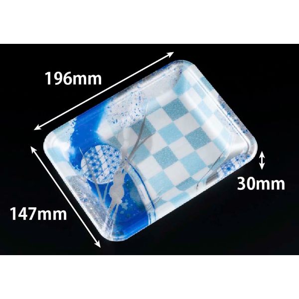 【1600枚】発泡トレー リスパック J-20-15F めい青 00665584