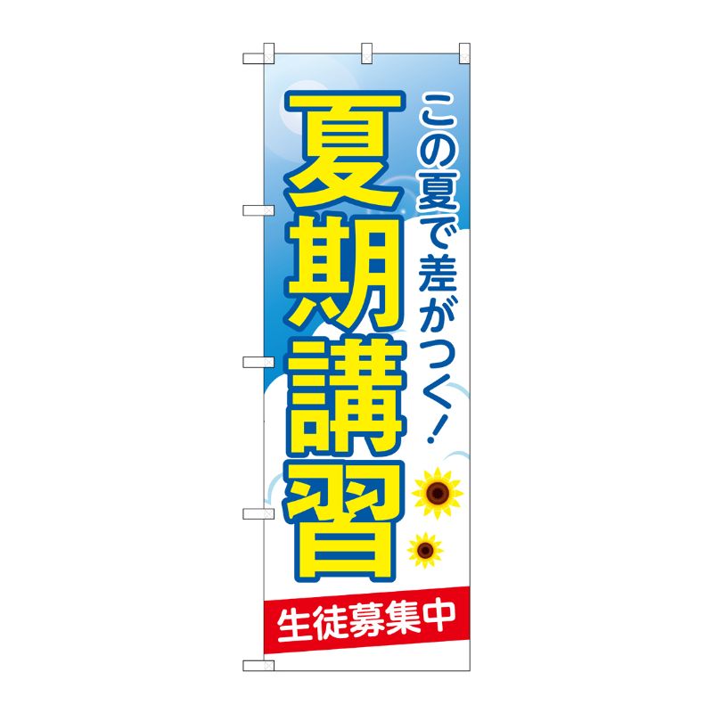 Streamer - 【1枚】P・O・Pプロダクツ [G] のぼり旗 夏期講習 生徒募集中 No.GNB-4294 00726182 プロステ