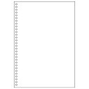 【1冊】プリンター用紙 ヒサゴ FSC(R)認証 マルチプリンタ帳票 A4白紙30穴 100入 FSC2049 00732278 プロステ