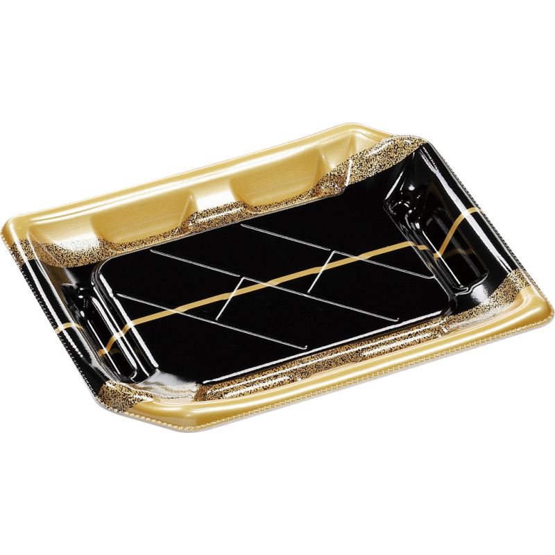 【900枚】寿司容器(浅型・プラ) エフピコ しおり2-3線おび金 00734183