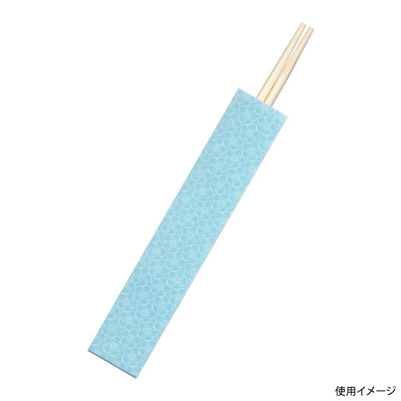 【5000袋】箸袋 九州紙工 うすあさぎ箸袋三つ折 梅(3.5×19cm) 00735285 プロステ