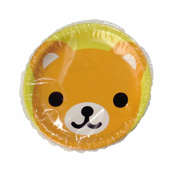 【120袋】紙皿 どうぶつペーパープレート(4柄アソート)5枚入 アートナップ 00465651 プロステ