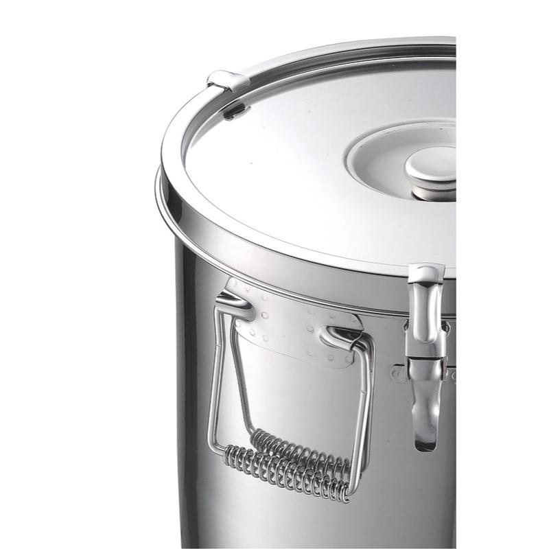 【1個】運搬容器 KO 18-8給食缶 18cm(4.4L) カンダ 00466429 プロステ 2