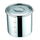 【1個】UK 18-8 丸 深型キッチンポット 14cm(2.1L) 手無 カンダ 00466600 プロステ
