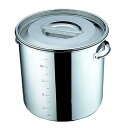 【1個】UK 18-8 丸 深型キッチンポット 26cm(13.0L) 手付 カンダ 00466619 プロステ
