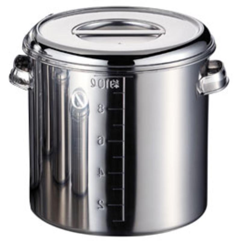 【1個】AG 18-8深型キッチンポット(目盛付) 24cm(11.0L) カンダ 00466700 プロステ