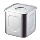【1個】KO 18-8角キッチンポット 11cm(1.2L) カンダ 00466766 プロステ