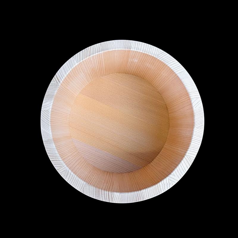 プロステアウトレットの【1個】おひつ のせびつ(サワラ製)24cm 7合 カンダ 00494660 プロステ｜アングル2