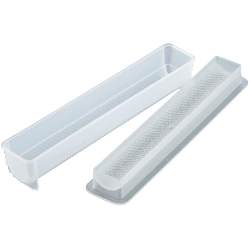 【1個】和食用品 WE-132 マジック寿司型クリアー 細巻 200×40×H38 カンダ 00495051 プロステ