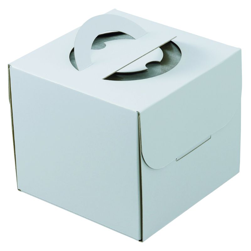 Kitchen, Dinerware, Cookware & Tools - 【100枚】ケーキ箱 デコホワイト150 4.5号 中央差し ヤマニパッケージ 00734019