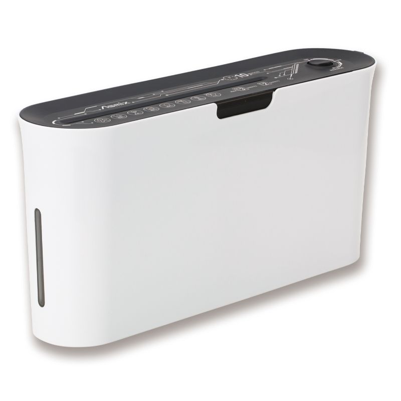 【4台】オフィス備品 クロスカットシュレッダー ホワイト B08W アスカ 00734390 プロステ