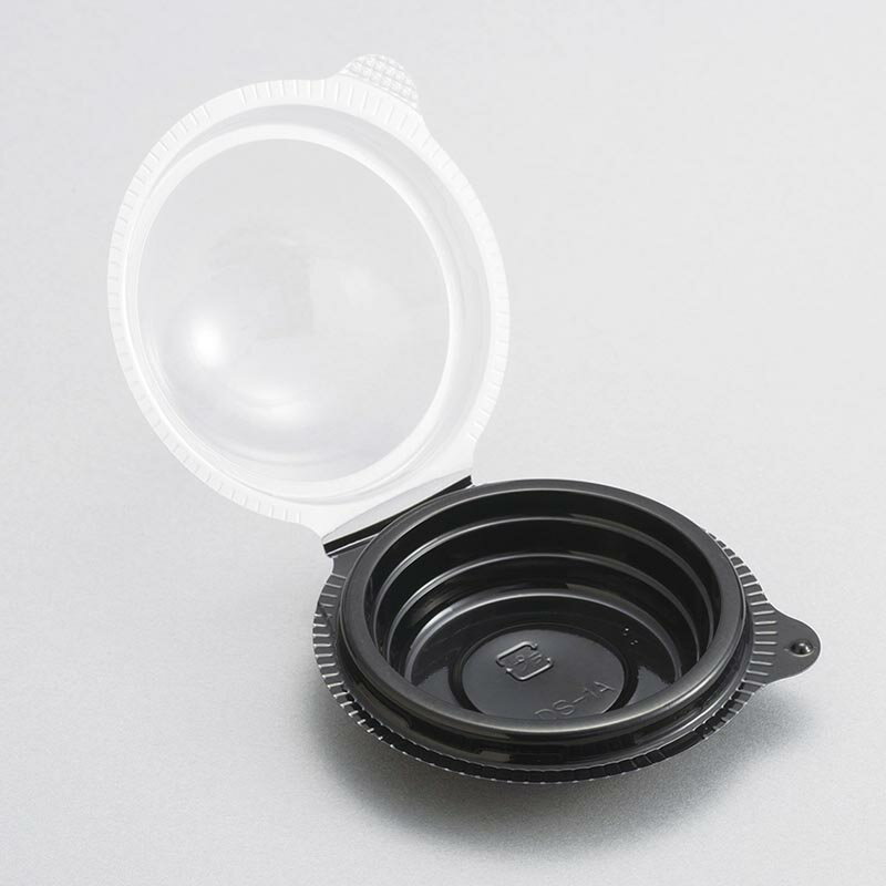 【2400枚】和菓子容器 DS-1A片黒 北原産業 00748604