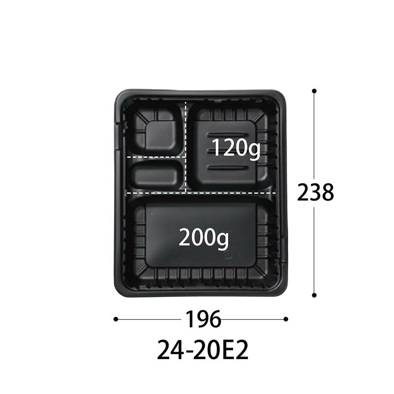 【50枚入/バラ】弁当容器 CTガチ弁L IK...の紹介画像3