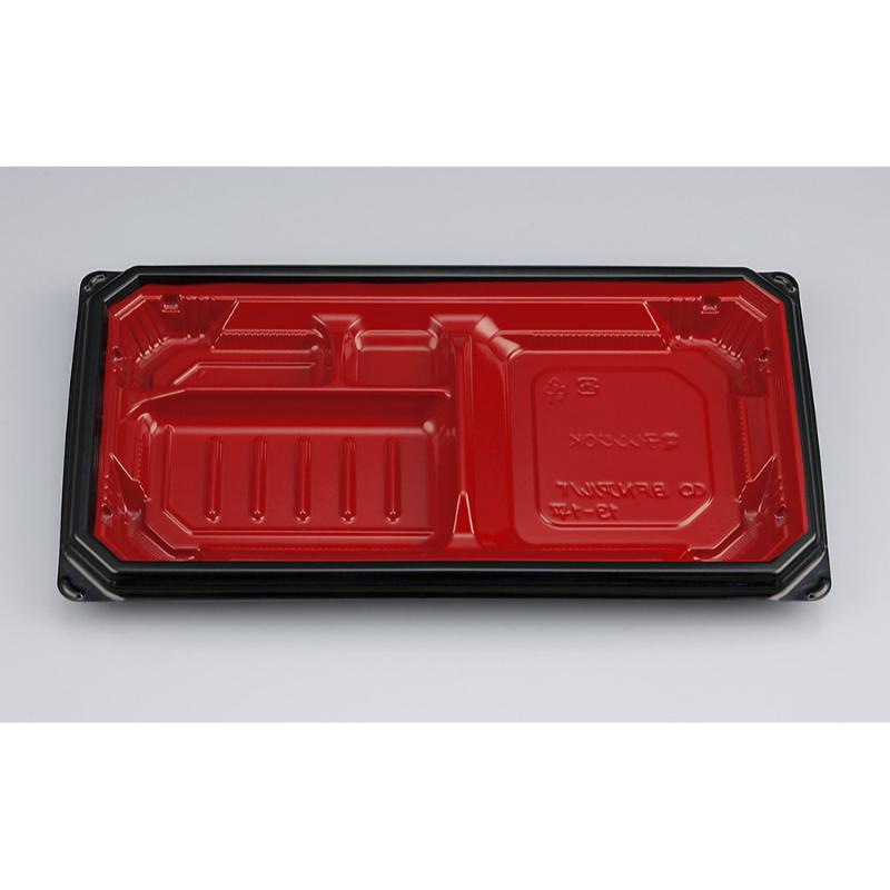 【300枚】弁当容器 BFNアルバ13-1平 本漆RB 本体 シーピー化成 00733107