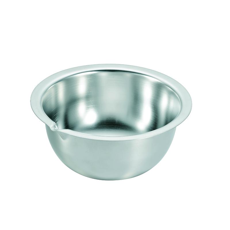 【1個】調理用品 KO 18-8深型ボール フラットエッジ(注口付) 24cm 00471377 プロステ