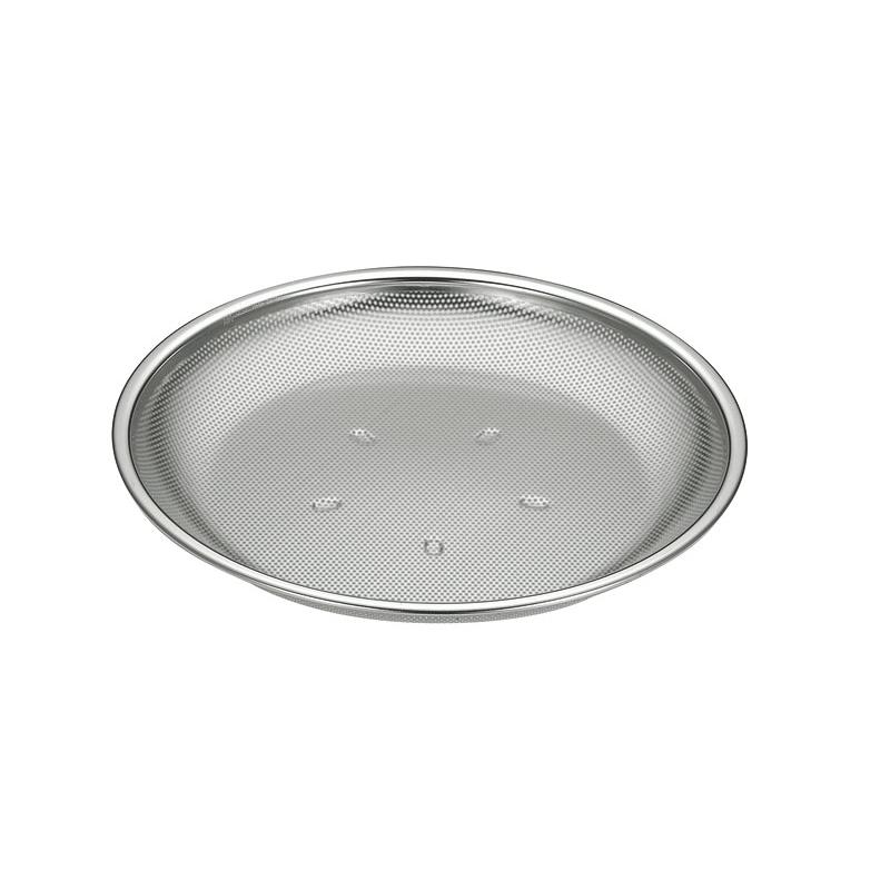 【1個】ザル KO18-8パンチ盆ざる型 21cm カンダ 00471987 プロステ