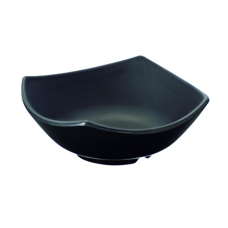 【1個】メラミン食器 菜津味 小鉢 黒 KD-301-BK 00484152 プロステ