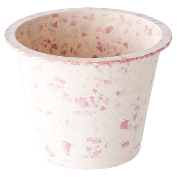 【1点】カラフルバンブーポット-S ホワイト(10個) ヘッズ 00194639