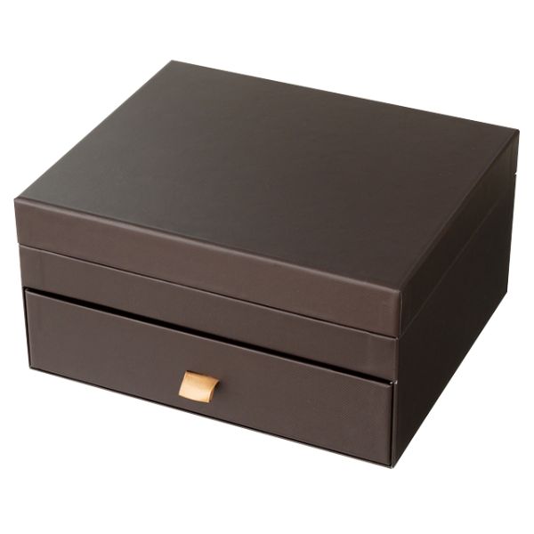 【1点】ギフト箱 クラシカルモダン二段式貼箱-LL(4個) ヘッズ 00194656