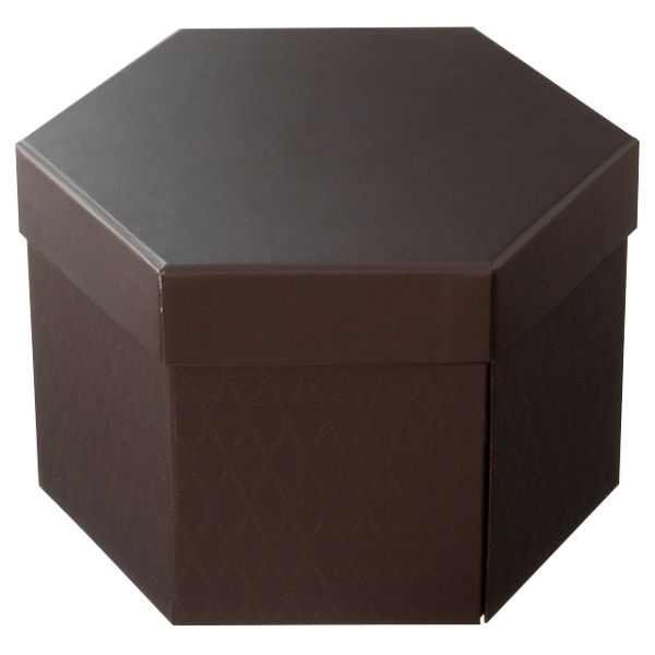 【1点】ギフト箱 クラシカルモダン六角二段貼箱-M(4個) ヘッズ 00194785