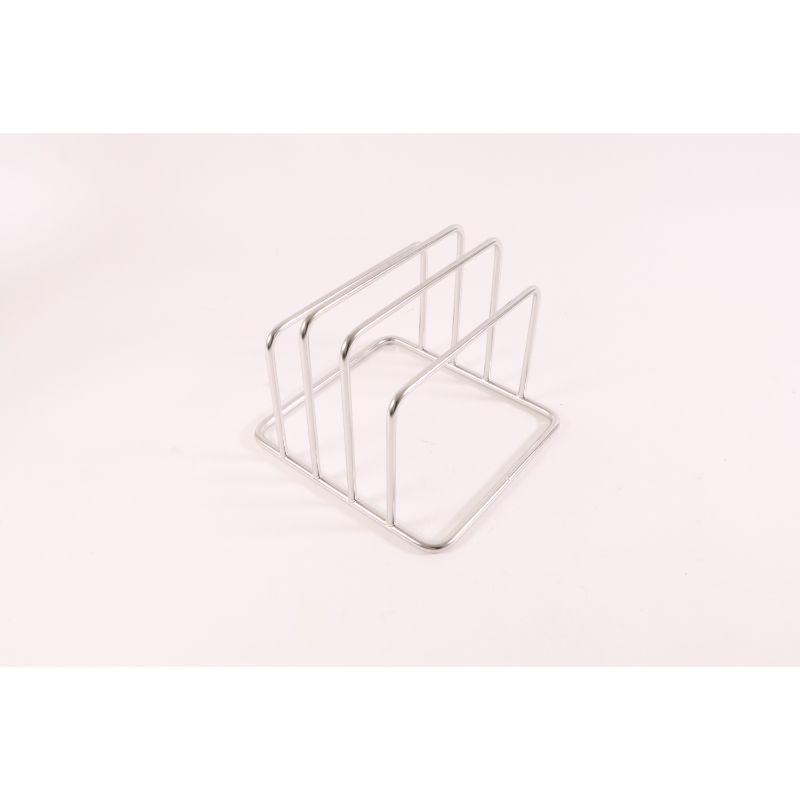 【1点】18-8ミニまな板立て 3枚立 シンドー 00257624