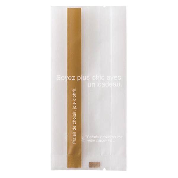 【1点】テープ無 OPP袋 ラインスイーツパック(ゴールド) マット-2(100枚) ヘッズ 00261930