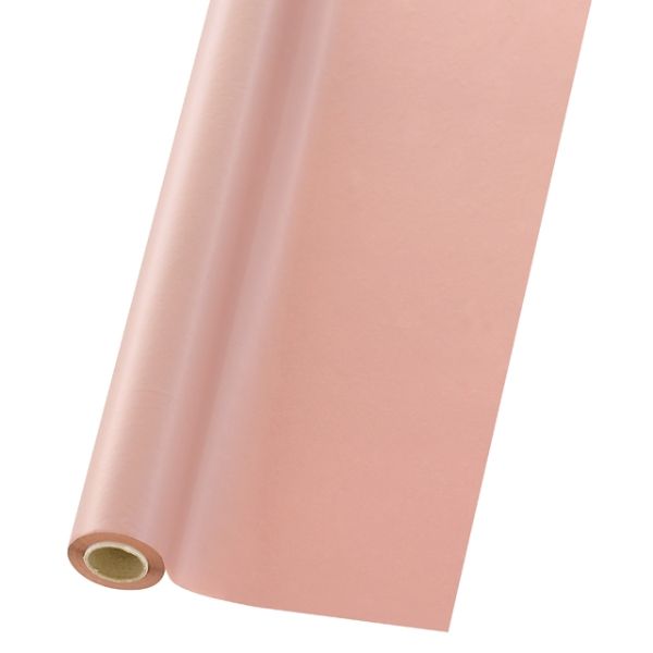 【1点】包装資材 無地PEロール-4 スモーキーピンク(1巻) ヘッズ 00268963