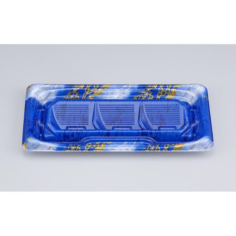 【1000点】寿司容器 SFうま盛段3 風雪青 本体 シーピー化成 00282370