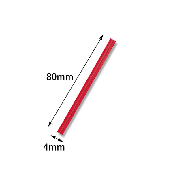【1点】カラータイ 4×80 赤 1000本入 バラ出荷 信越ポリマー 00294650