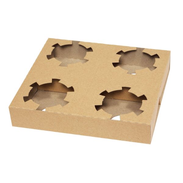 【50点】Dカップホルダー 4ケ用 クラフト バラ出荷 HEIKO(シモジマ) 00303460