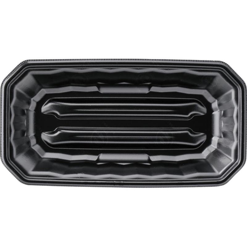 【600点】発泡トレー メガプレート29-15(37) エコ黒 エフピコ 00306738