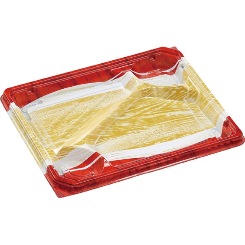 Disposable - 【600点】弁当容器 MSD穂高膳24-19-1 かぜ波赤金 エフピコ 00329269