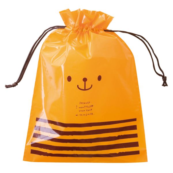 うさぎとくまのキャラクターの顔アップのプリントがかわいいPE巾着バッグです。お子様にも大人気！巾着型なので簡単にラッピングできるところも魅力。[マチ形状]底マチ。片面デザイン。サイズ：W190×H260×D40mm、[厚み]0.05mm材質：ポリエチレン(ソフト)商品コード00358852メーカー名ヘッズサイズW190×H260×D40mm、[厚み]0.05mm材質ポリエチレン(ソフト)関連商品(バラ)キャンディベアギフトバッグ-SS(20枚) 1点・注意事項：モニターの発色によって色が異なって見える場合がございます。・領収書については、楽天お客様マイページから、商品出荷後にお客様自身で印刷して頂きますようお願い申し上げます。・本店では一つの注文に対して、複数の送り先を指定することができません。お手数おかけしますが、注文を分けていただきます様お願い致します。・支払い方法で前払いを指定されて、支払いまで日数が空く場合、商品が廃番もしくは欠品になる恐れがございます。ご了承ください。・注文が重なった場合、発送予定日が遅れる可能性がございます。ご了承ください。・お急ぎの場合はなるべく支払い方法で前払い以外を選択いただきます様お願い致します。支払い時期によっては希望納期に間に合わない場合がございます。