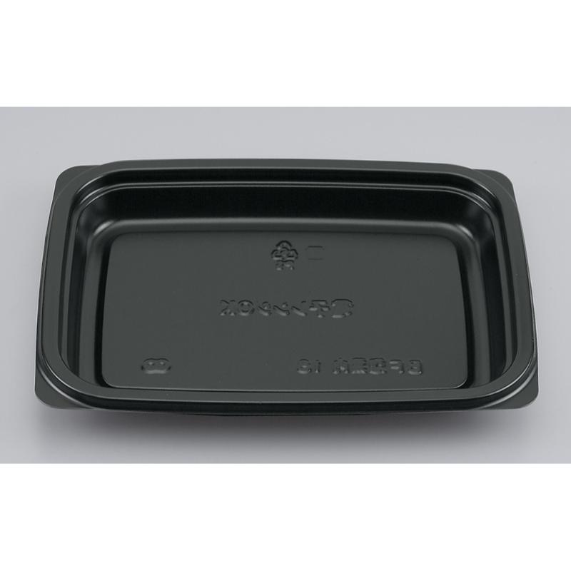 【1200点】惣菜容器 BF惣菜内18 黒 本体 シーピー化成 00363751