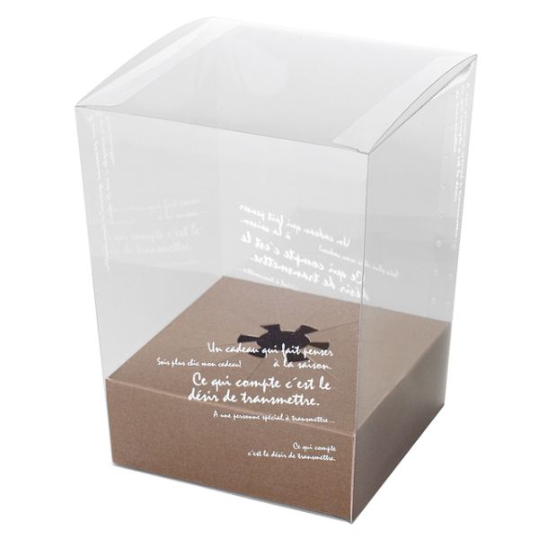 【1点】ギフト箱 BKF フラワークリアBOX-M スタンド付(10枚) ヘッズ 00448917