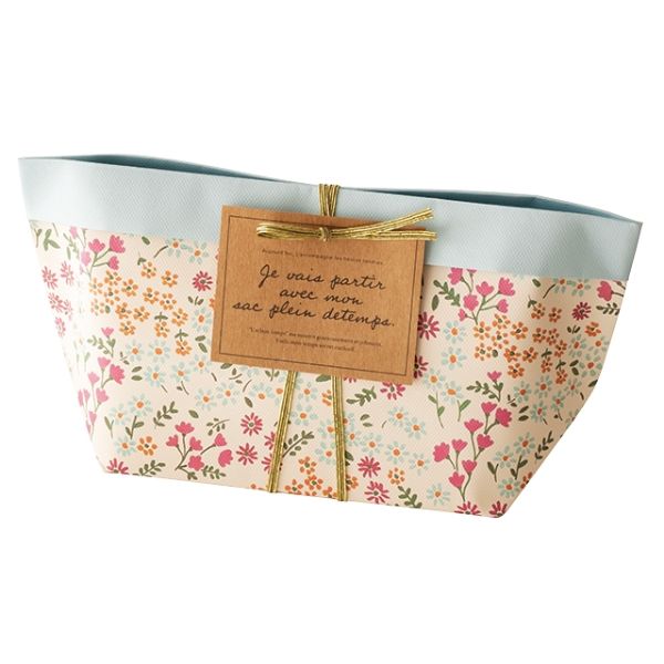 【1点】袋 アンティークフラワー舟形ペーパーバッグ-2(20枚) ヘッズ 00450068