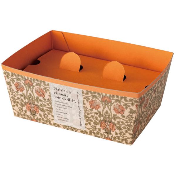 【1点】ギフト箱 ヴィンテージファブリックギフトトレイ ルネ-2(10枚) ヘッズ 00450207