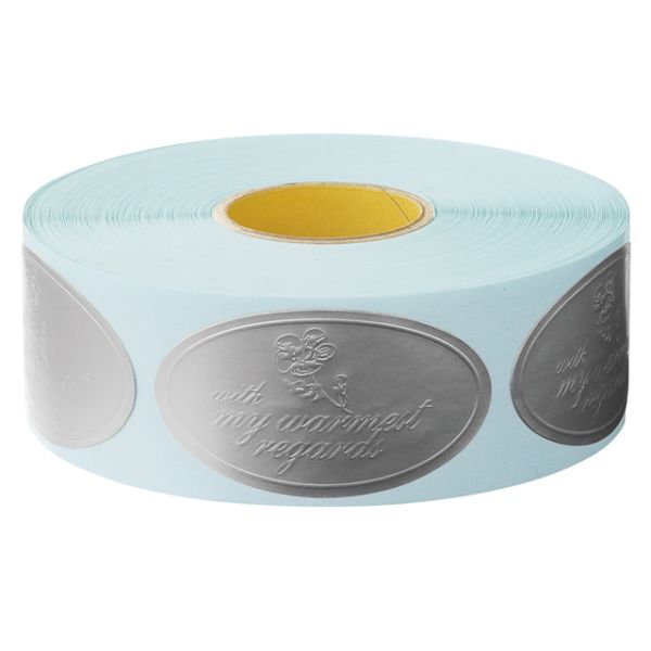 【1点】エレガントシルバーロールシール-5(500枚) ヘッズ 00450708