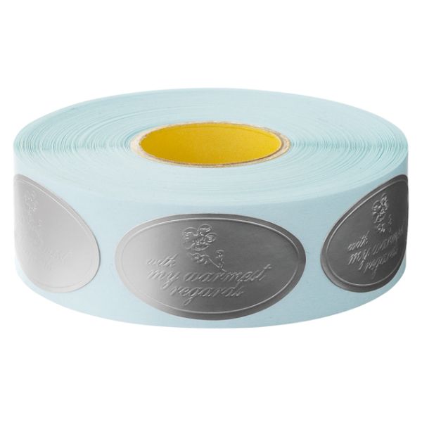 【1点】エレガントシルバーロールシール-6(500枚) ヘッズ 00450710