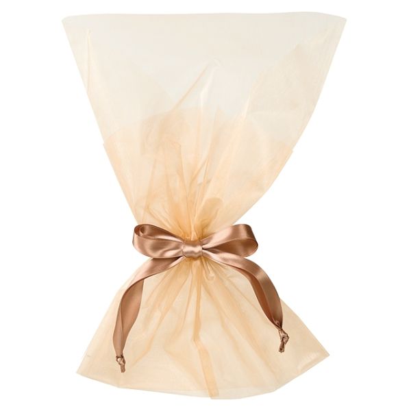【1点】袋 オーガンジーチュチュブーケバッグ-M シャンパン(10枚) ヘッズ 00450908
