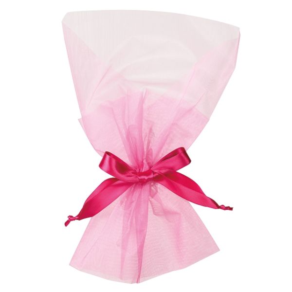 【1点】袋 オーガンジーチュチュブーケバッグ-S ピンク(10枚) ヘッズ 00450948