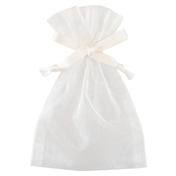 【1点】袋 オーガンジーバッグ アイボリー-SS(10枚) ヘッズ 00450958