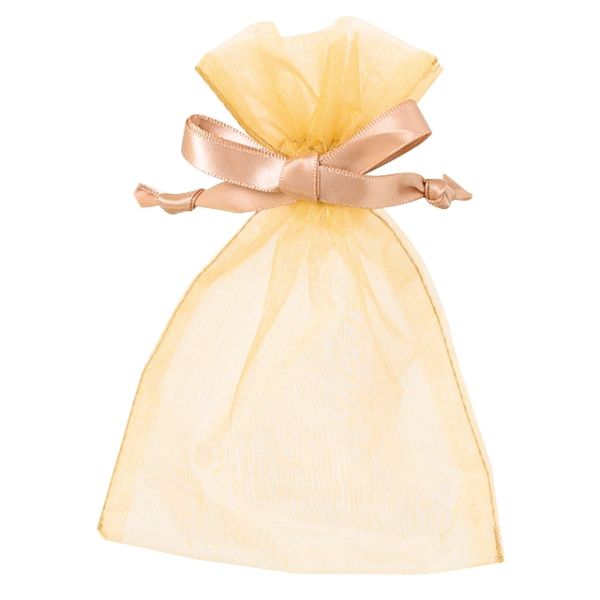 【1点】袋 オーガンジーバッグ シャンパンゴールド-S(10枚) ヘッズ 00450998