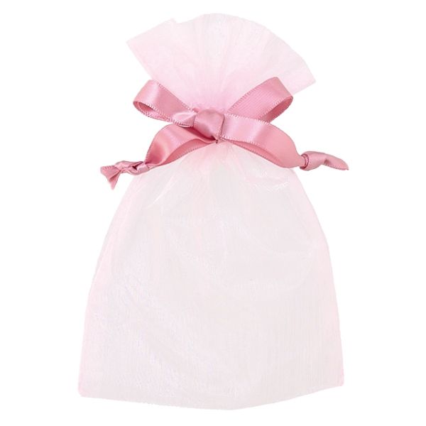 【1点】袋 オーガンジーバッグ ピンク-S(10枚) ヘッズ 00451017