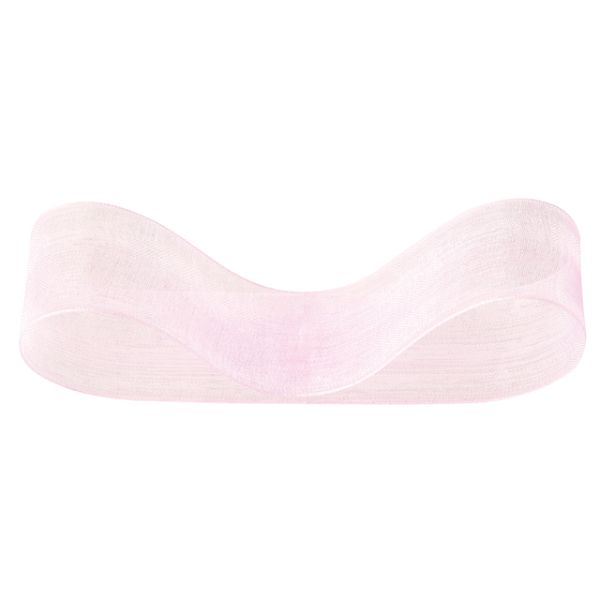 【1点】オーガンジーリボン ピンク 25mm(1巻) ヘッズ 00451093