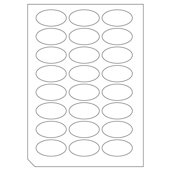 【1点】オリジナル楕円無地シールシート-1(20枚) ヘッズ 00451295